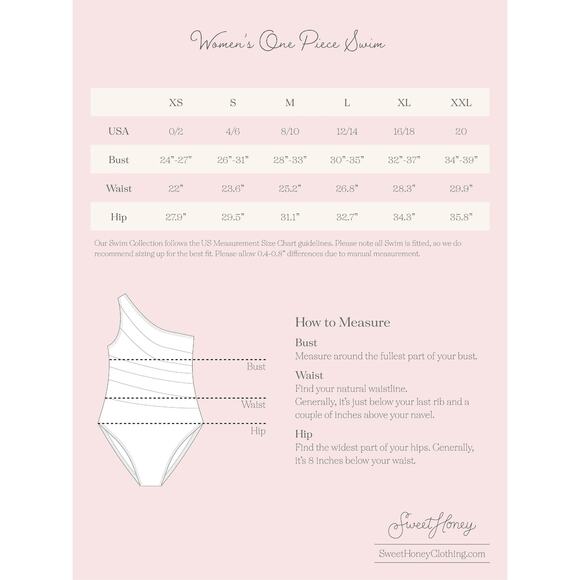 Sweet Honey one piece one shoulder Madelynn palm tree print swimsuit large new - Picture 5 of 5